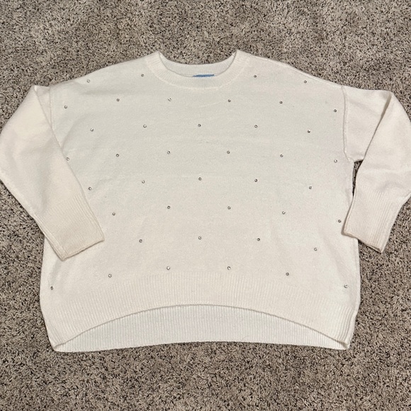 CECE oversized Rhinestone Sweater, M - Picture 2 of 3